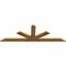 Ekena Millwork Saratoga Rough Sawn Timber Gable Bracket, Western Red Cedar, 96"W x 32"H x 2"D x 6"F, 8/12 Pitch GBW096X32X0206SAR00RWR - alternate 4